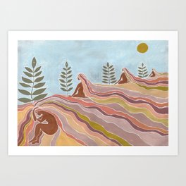 Ancestral lands Art Print