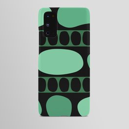 Tribal Art Rock Pattern Black Green Android Case