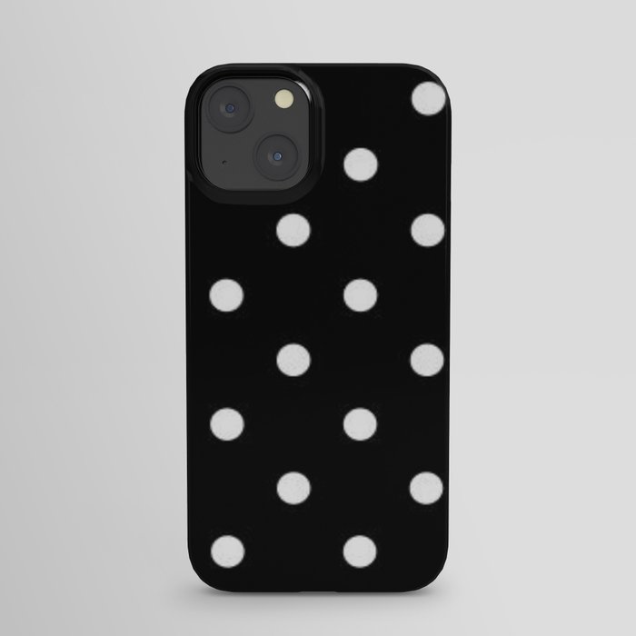 Black And White Polka Dot Art iPhone Case