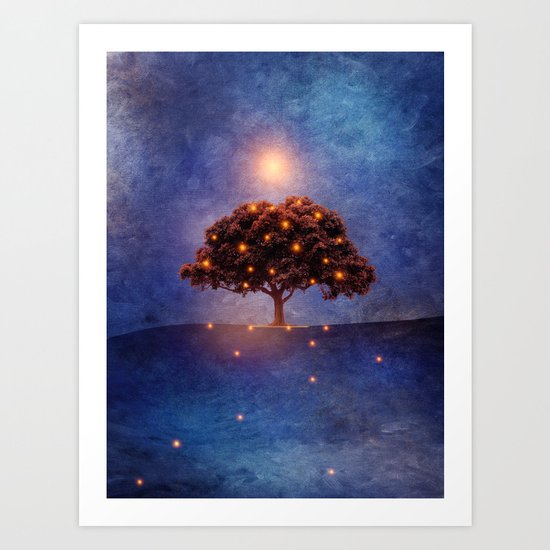 Energy & lights Art Print