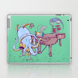 Octopus Playing piano Laptop Skin