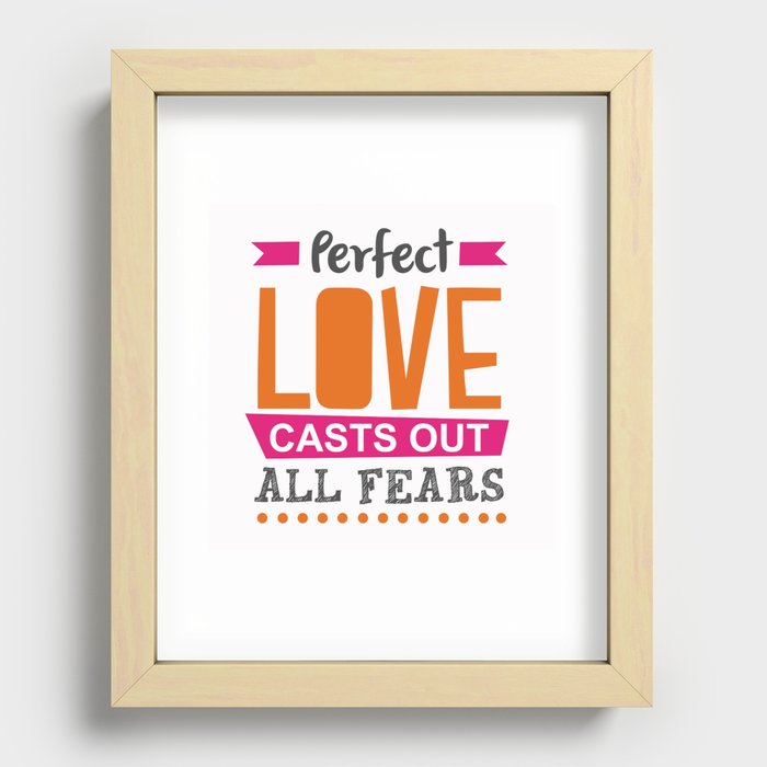 Perfect Love Recessed Framed Print