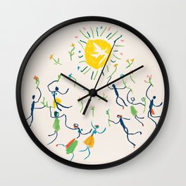 Pablo Picasso, La Ronde de la Jeunesse (The Youth Circle), 1961  Wall Clock | Curated, Dancers, Draw, Picasso, Artprint, Peace, Dance, Dove, Lithographs, Theyouthcircle 