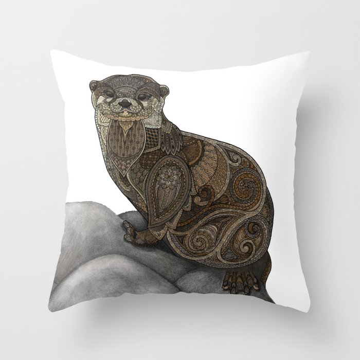 Otter Throw Pillow