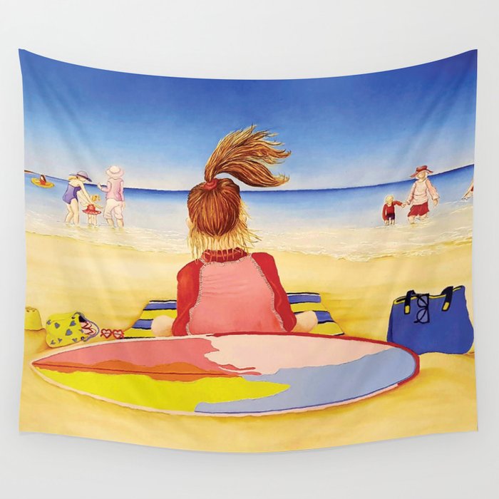 Williamstown Beach Day Wall Tapestry