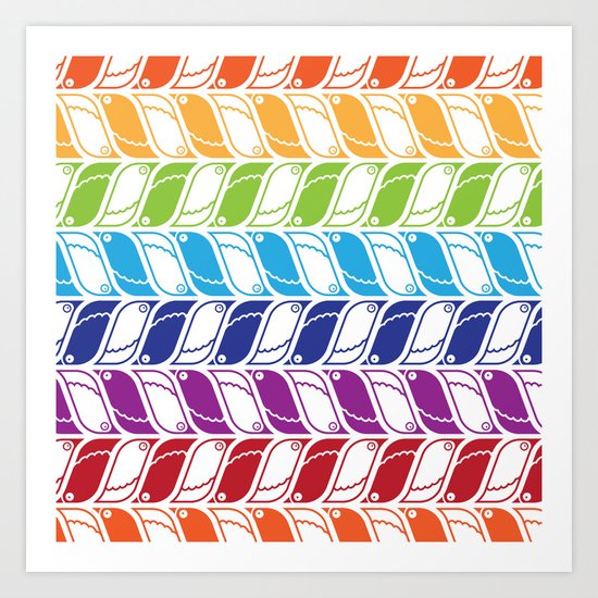 The Pattern of Tiny Beaks Art Print