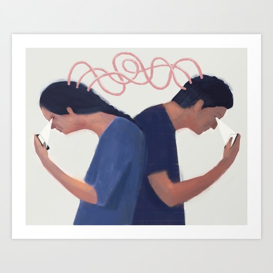 Particle Love Art Print
