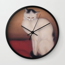 Katze - Inagaki Chūsei Canvas Wall Clock | Catmom, Japaneseart, Kass, Herren, Cat, Katzelustig, Lustig, Abpl, Katze, Geschenkidee 