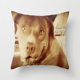 Punish The Deed, Not The Breed  Throw Pillow