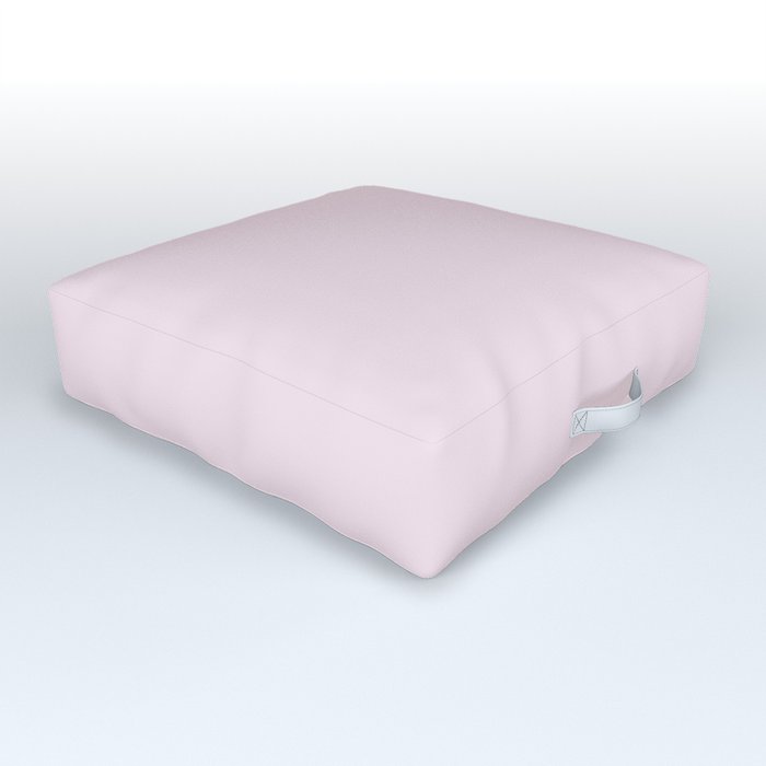 Ultra Pale Pastel Pink Solid Color Hue Shade - Patternless Outdoor Floor Cushion