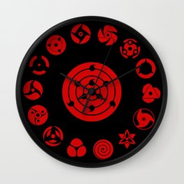 Uchiha Eyes Wall Clock | Uchiha, Eyes, Cosplay, Anime, Ninja, Onepiece, Symbol, Dragonball, Digital, Manga 