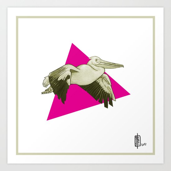 Pelican Digital Art Print