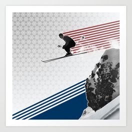 Fly by Snow Art Print