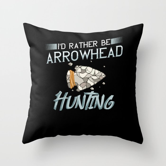 Arrowhead Hunting Collection Indian Stone Throw Pillow