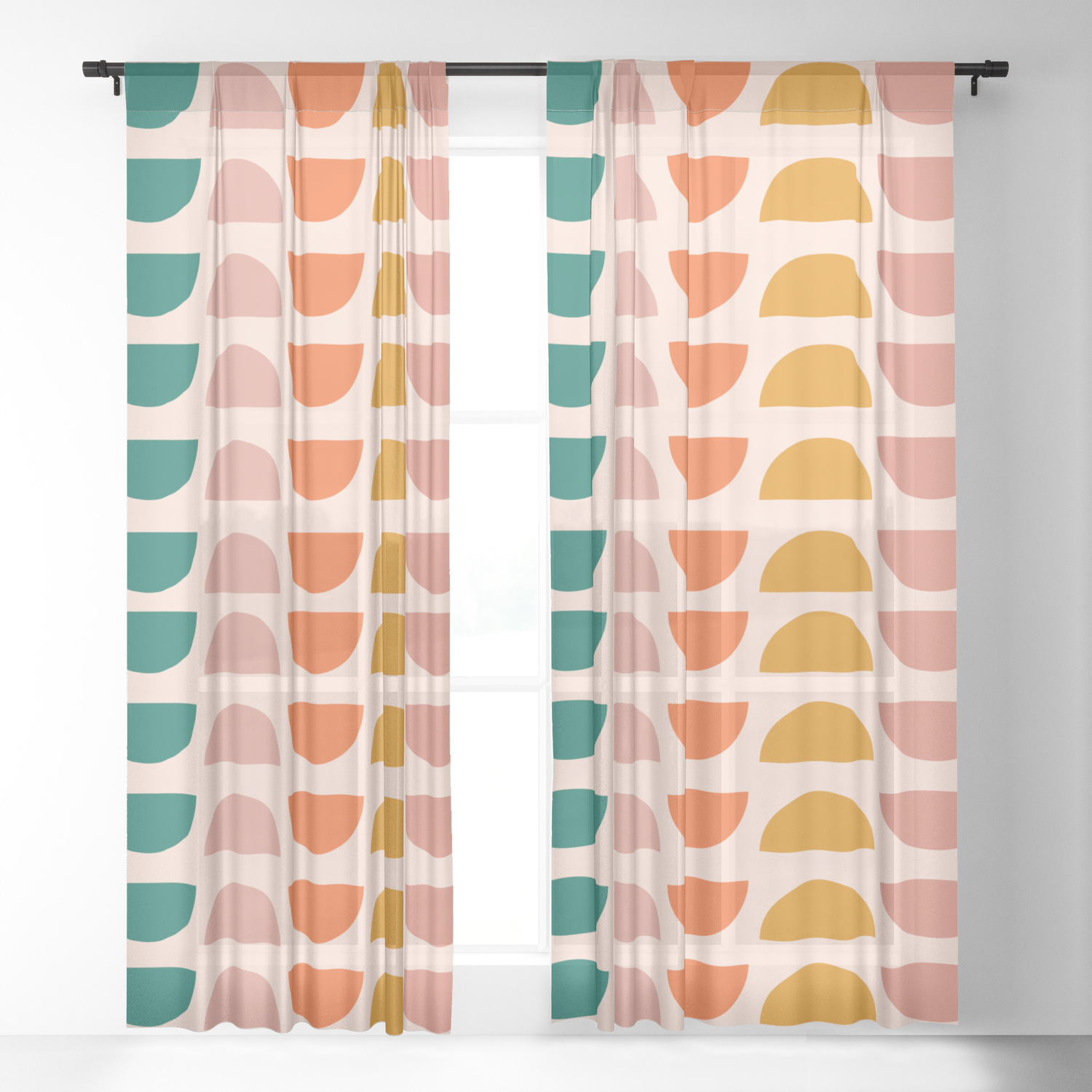 retro curtains