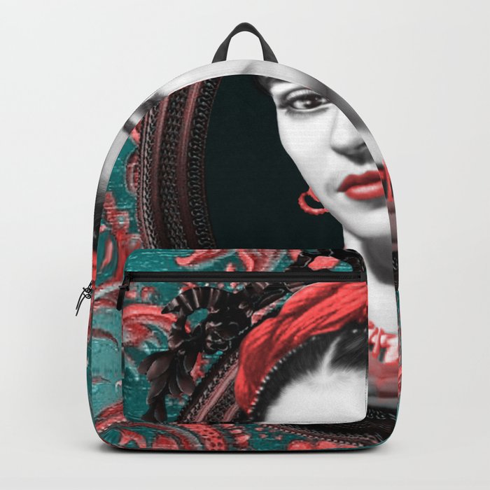 ICONIC Famous Ladies Collection oi11-02 Contemporary Eclectic Modern Victorian Digital Artwork Backpack