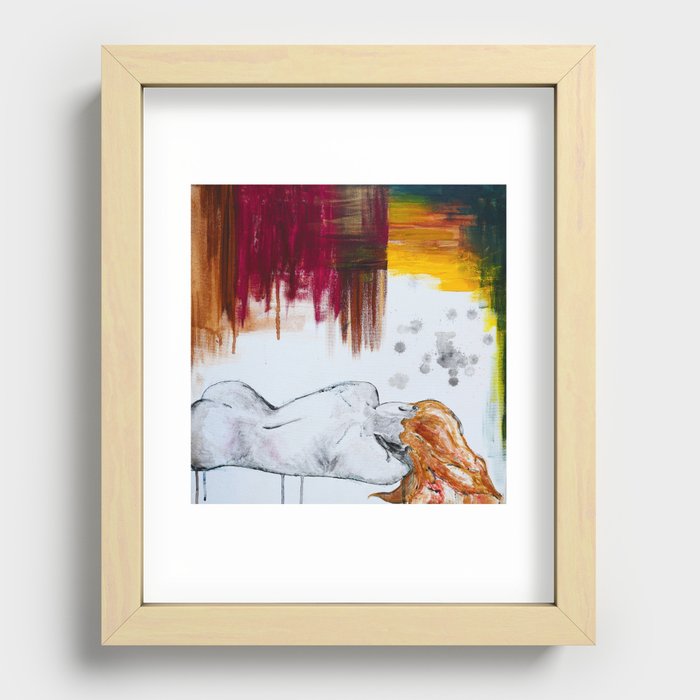 NUDE FEMALE Recessed Framed Print