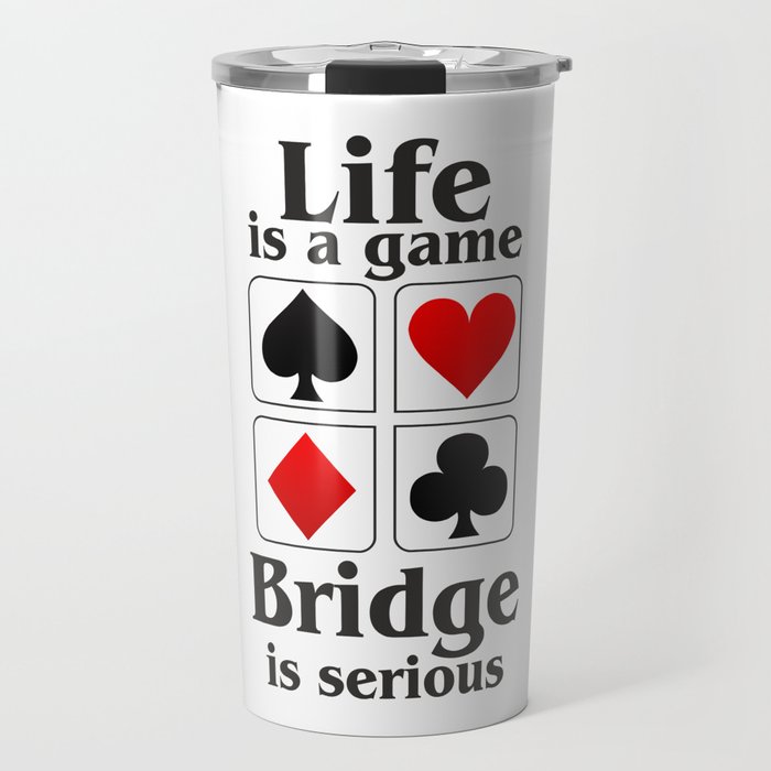 Bridge player gift, Bridge game. Contract Bride, Duplicate Bridge, Bridge lover, Bridge partner Travel Mug