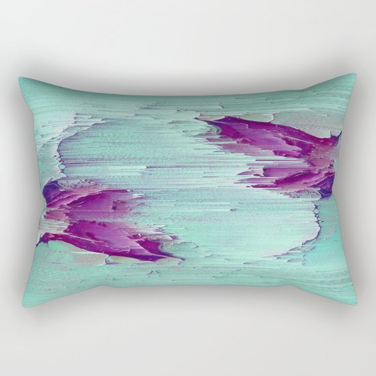 Marble Glitch Rectangular Pillow