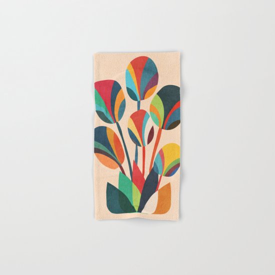 Ikebana - Geometric flower Hand & Bath Towel