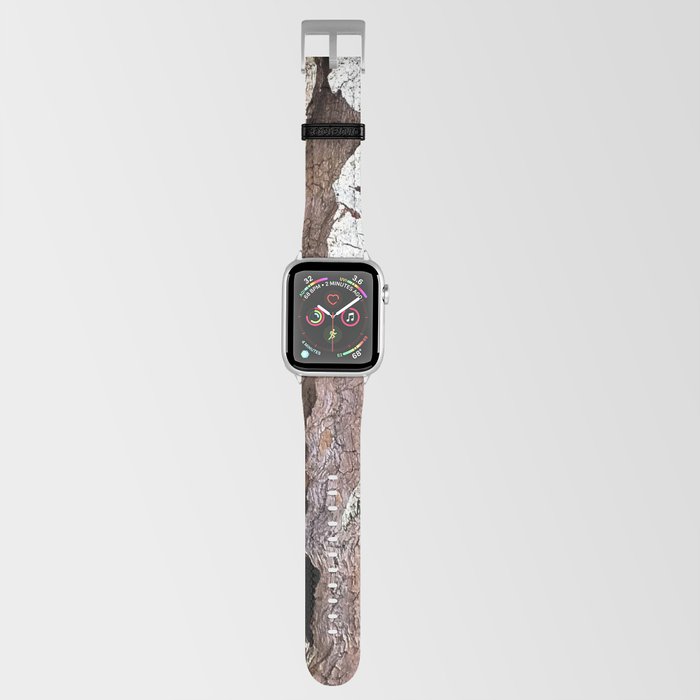 Eucalyptus Tree Bark and Wood Abstract Natural Texture 64 Apple Watch Band