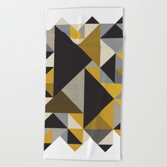 Geometric organic Beach Towel