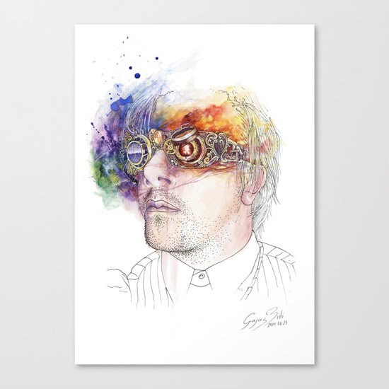 Seeing the world in different colours Canvas Print