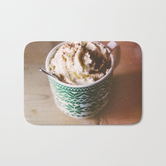 Whipped Cream Hot Chocolate Bath Mat