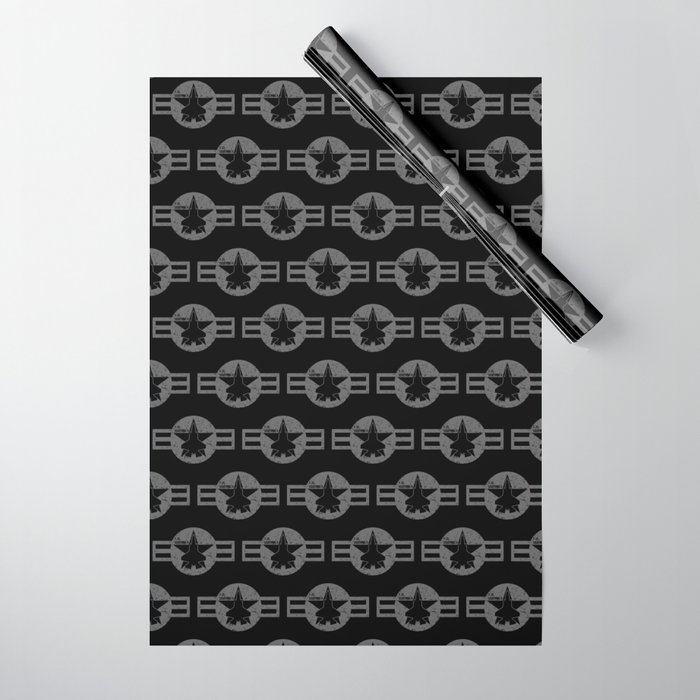 F35 Fighter Jet Airplane F 35 Lightning Ii Wrapping Paper By Hobrath Society6