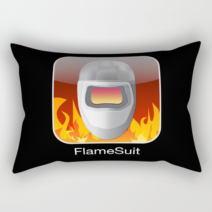 iPocalypse: Flame Suit Rectangular Pillow