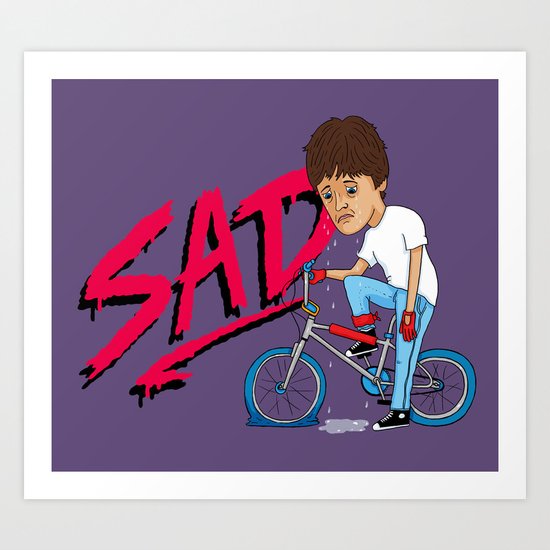 Sad Art Print