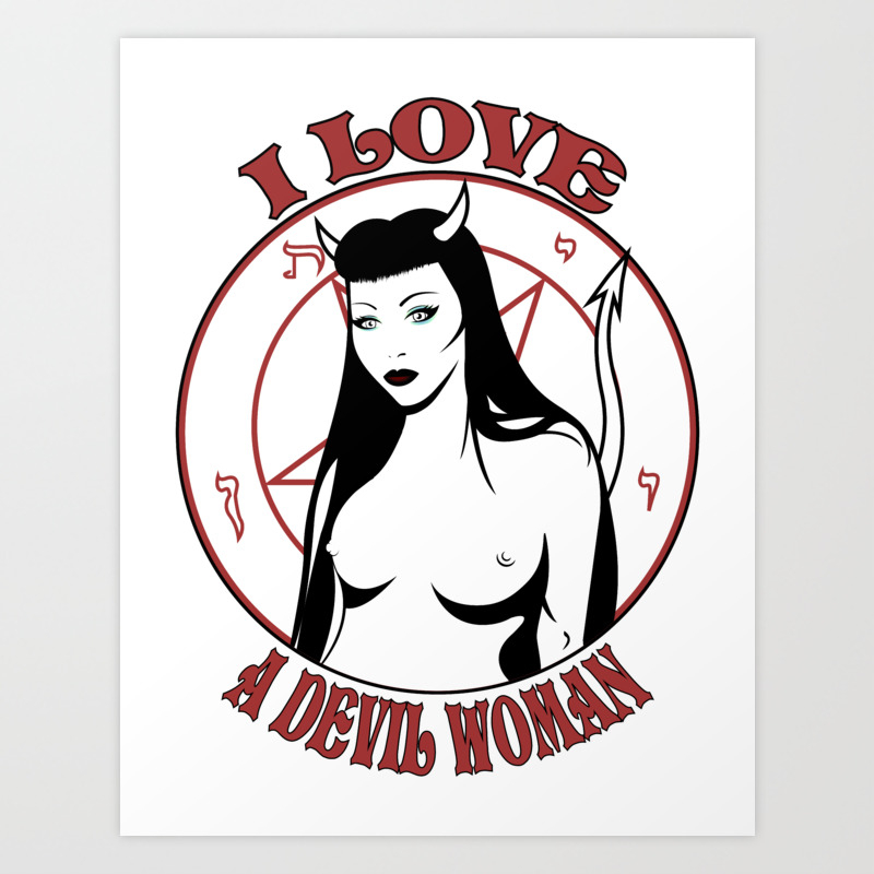 A Devil Woman Art Print By Sfpater Society6 Download in under 30 seconds. a devil woman art print by sfpater