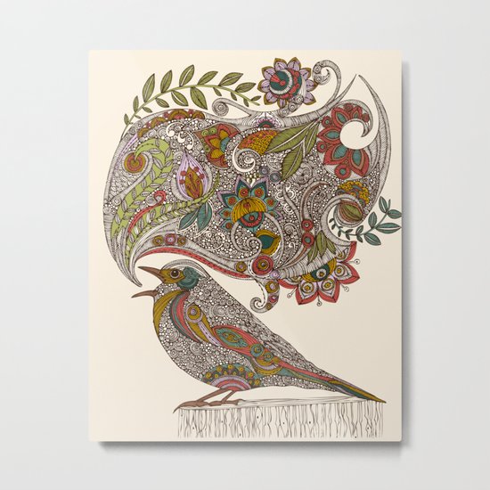 Random Talking Metal Print