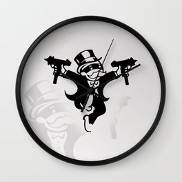 Monopoly Gangster Wall Clock