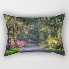 Garden Gate - Magnolia Plantation and Gardens Rectangular Pillow