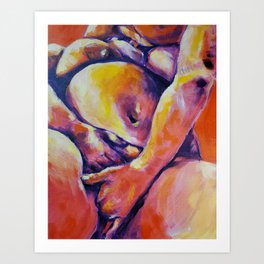 Hands Art Print | Nsfw, Couple, Acrylic, Painting, Sexual, Art, Eroticart, Bodypositive, Adult, Erotica 