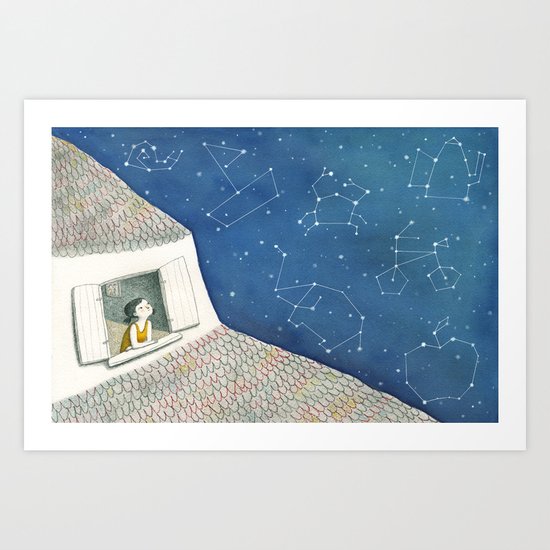 Dreamy night Art Print