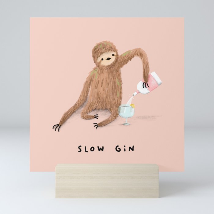 Slow Gin Mini Art Print