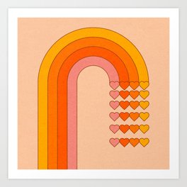 Sweetheart Rainbow Art Print