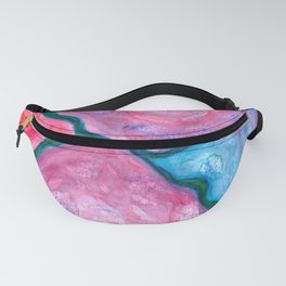 Divided - Asbtract Purple Watercolor Fanny Pack