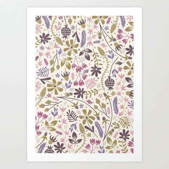 Vintage Blooms Art Print