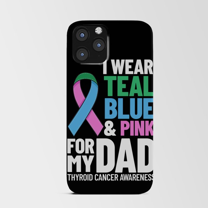 Thyroid Cancer Ribbon Awareness Survivor iPhone Card Case