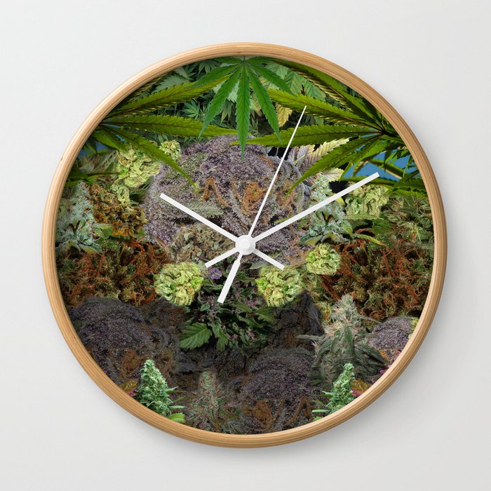Marihuanaaas Wall Clock