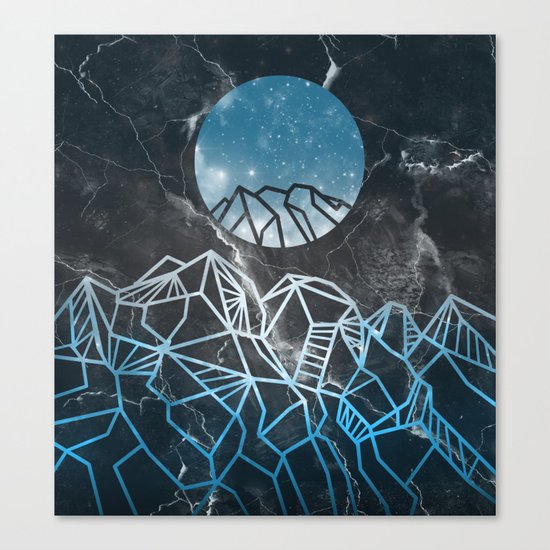 galaxy landscape 2 Canvas Print