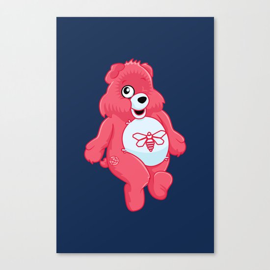 breaking bear. Canvas Print
