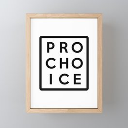 Pro Choice Framed Mini Art Print