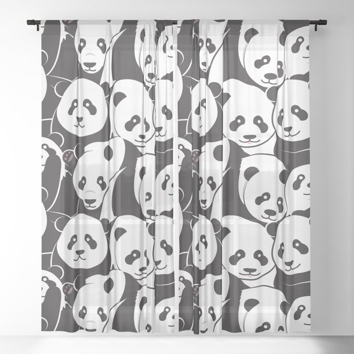 Pandamic Sheer Curtain