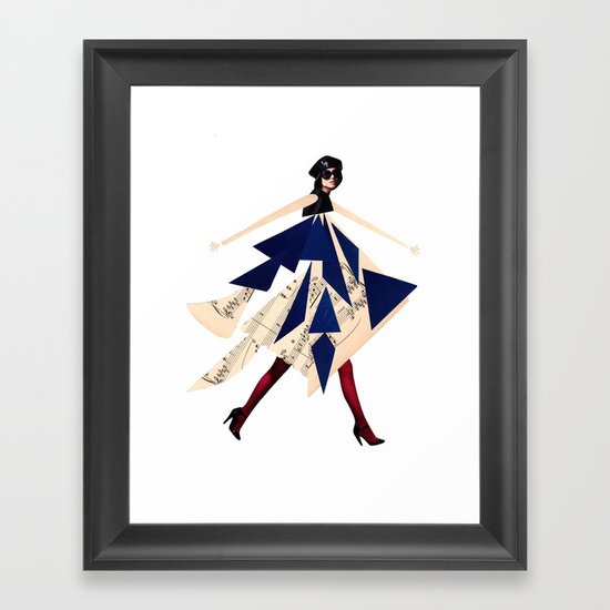 High fashion with shapes Framed Art Print