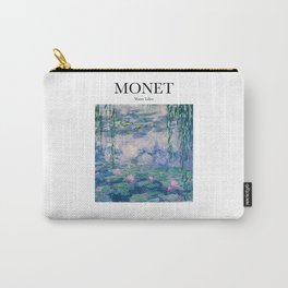 Monet - Water Lilies Carry-All Pouch | Vintage, Artist, Aerosol, Acrylic, Oil, Water, Art, Claude, Waterliliac, Monet 