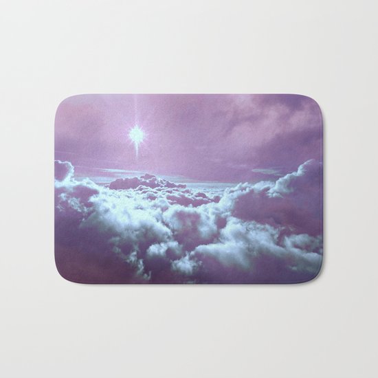 Mystic Clouds Lavender Aqua Bath Mat